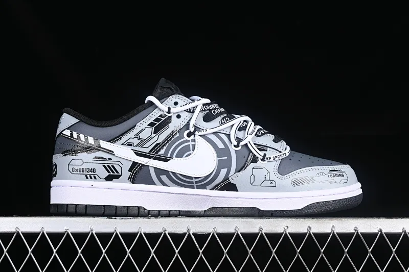 All Categories Nk SB Dunk Series Nk SB Dunk Low Low-top sneakers Special offer Nk Dunk Low Space-time Machinery Hand-painted spray painting SB deconstructed shoelaces low-top casual sneakers DJ6188-002